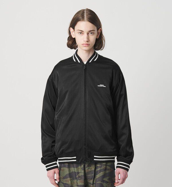 NICE WEATHER「＜NICE WEATHER＞サテン ブルゾン」|ブルゾン・スタジャン|