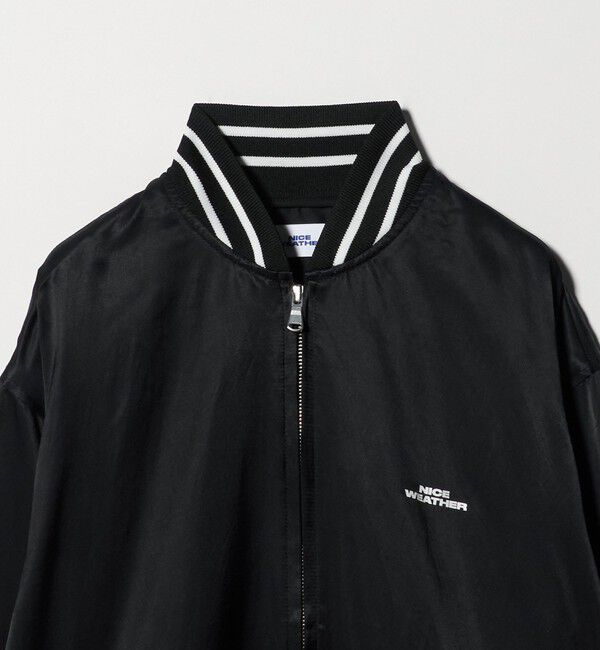 NICE WEATHER「＜NICE WEATHER＞サテン ブルゾン」|ブルゾン・スタジャン|