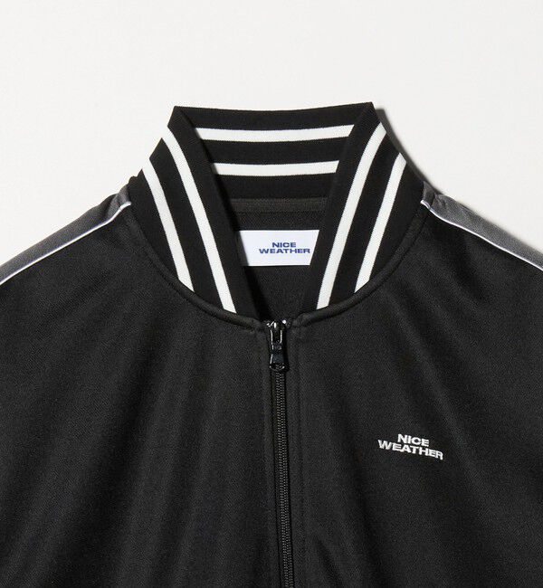 NICE WEATHER「＜NICE WEATHER＞ロゴ トラックブルゾン」|ブルゾン・スタジャン|