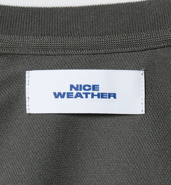 NICE WEATHER「＜NICE WEATHER＞ロゴ トラックブルゾン」|ブルゾン・スタジャン|