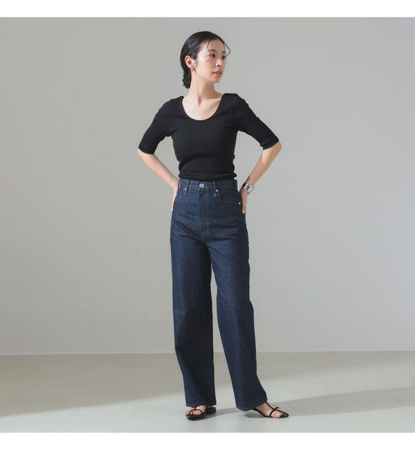 Demi-Luxe BEAMS 「丸胴 テレコ Tシャツ」|Tシャツ・カットソー|