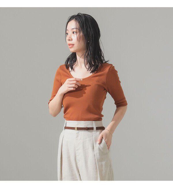 Demi-Luxe BEAMS 「丸胴 テレコ Tシャツ」|Tシャツ・カットソー|