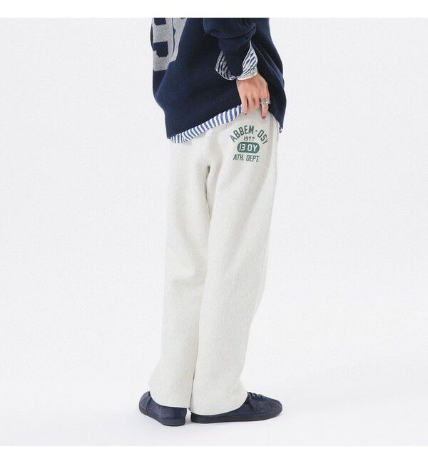 BEAMSBOY「【別注】Champion / バックプリント リバースウィーブ(R) スウェット パンツ」|チノ|OATMEAL