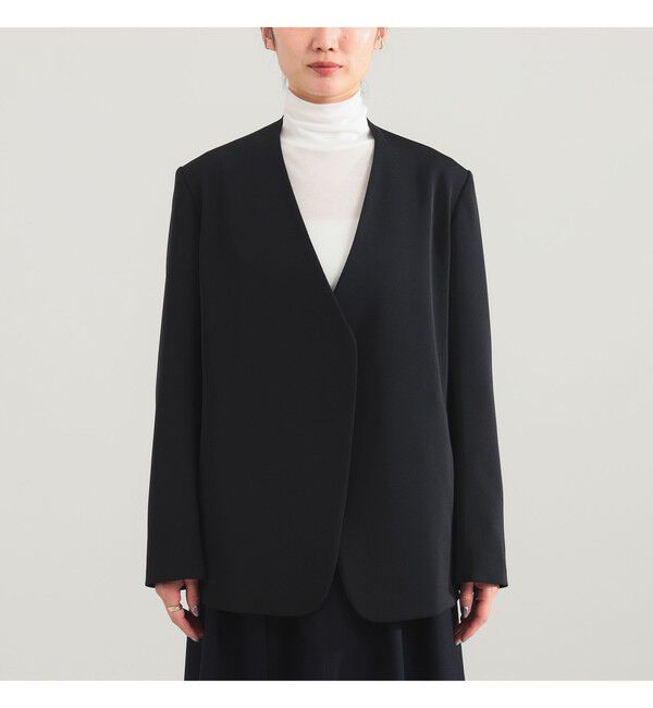 Demi-Luxe BEAMS 「ドライカルゼ ベルテッド ジャケット」|ダッフルコート|