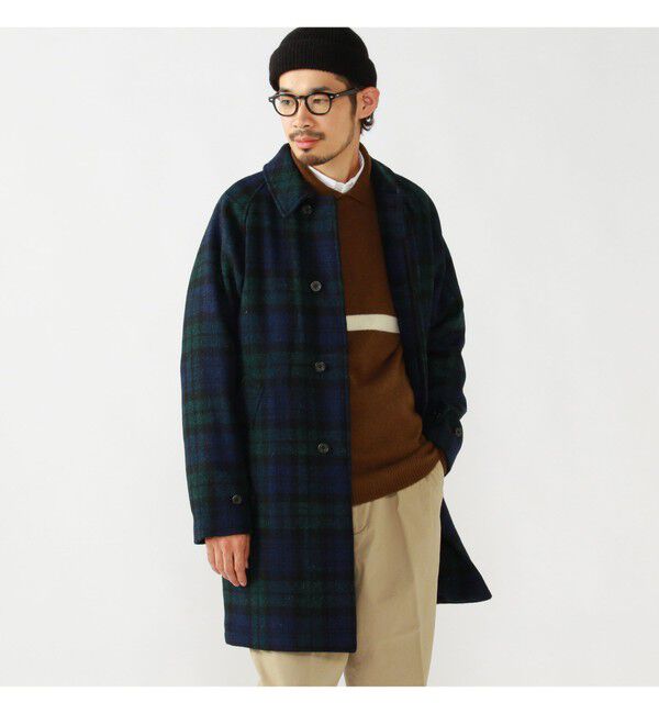 BEAMS PLUS「BEAMS PLUS / ハリスツイード バルカラー コート」|その他|