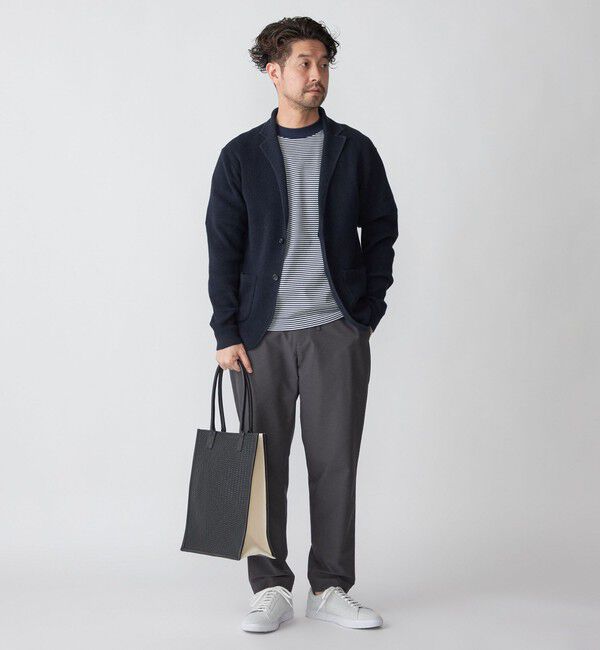 SHIPS「SHIPS: クルーネック ハイゲージ ダンボールニットTシャツ ライト」|Tシャツ・カットソー|