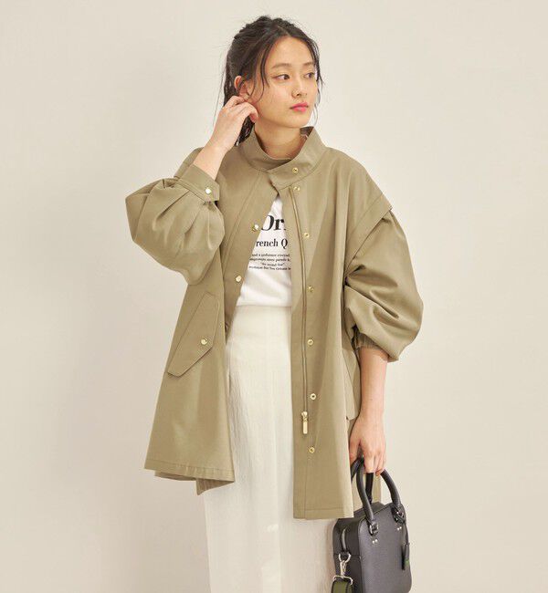 SHIPS for women「強撚 ギャバ スタンドカラー ハーフ コート ◇」|その他|