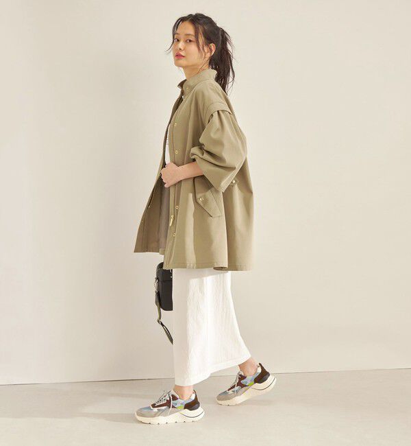 SHIPS for women「強撚 ギャバ スタンドカラー ハーフ コート ◇」|その他|