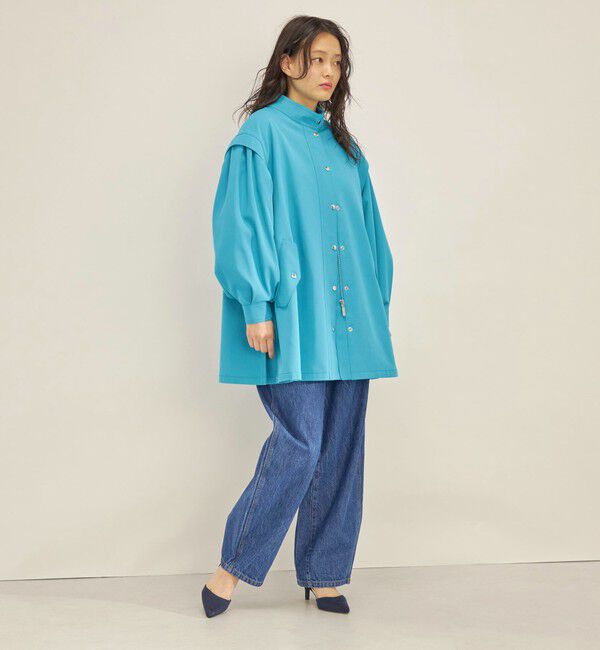 SHIPS for women「強撚 ギャバ スタンドカラー ハーフ コート ◇」|その他|