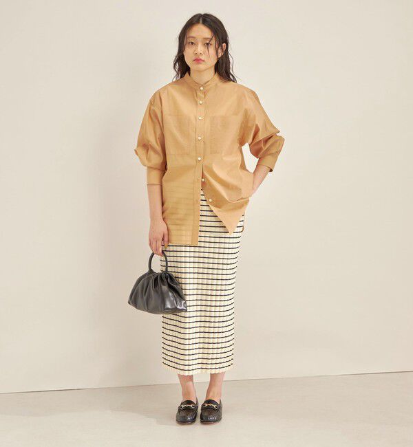 SHIPS for women「〈手洗い可能〉フェルガナ コットン ランダム リブ タイト スカート ◇」|スカート|