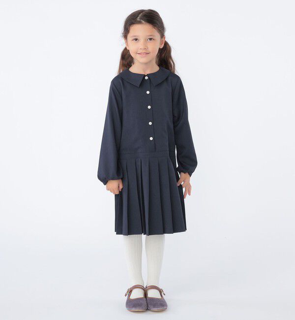 SHIPS KIDS「SHIPS KIDS:100～130cm / プリーツ 切替 ワンピース」|ワンピース|