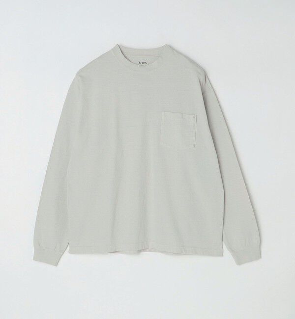 SHIPS「SHIPS: COTTON USA ポケット 長袖 Tシャツ ロンT」|Tシャツ・カットソー|