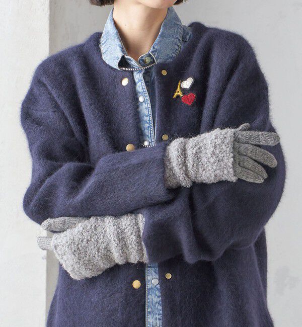 SHIPS for women「3WAY ブークレ グローブ」|手袋|