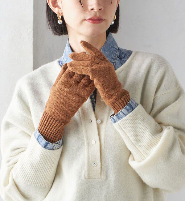 SHIPS for women「3WAY ブークレ グローブ」|手袋|