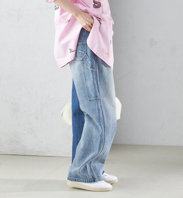 SHIPS for women「【SHIPS別注】WHITE FIELD:デニム ペインター パンツ」|デニム|