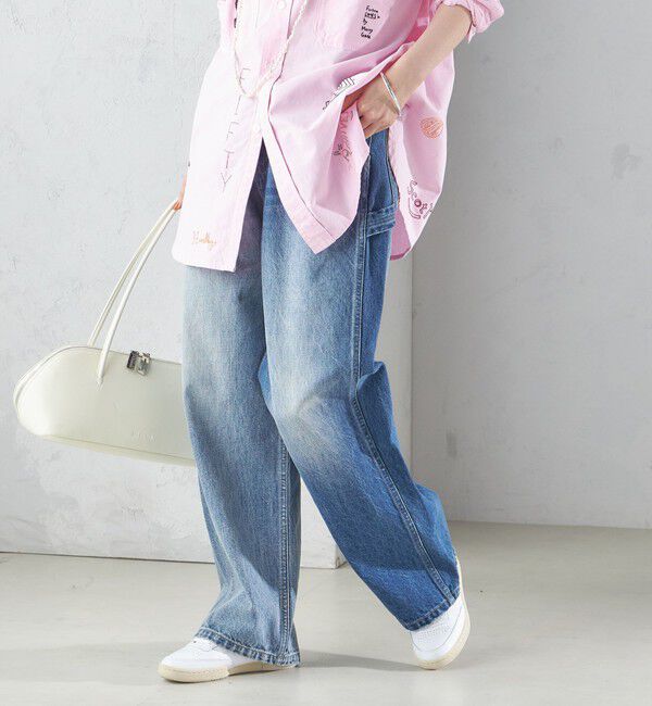 SHIPS for women「【SHIPS別注】WHITE FIELD:デニム ペインター パンツ」|デニム|