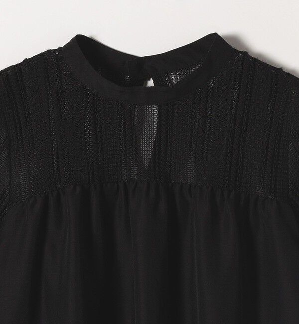 quaranciel「quaranciel:〈手洗い可能〉ラッセル レース フィブリル ブラウス」|シャツ・ブラウス|