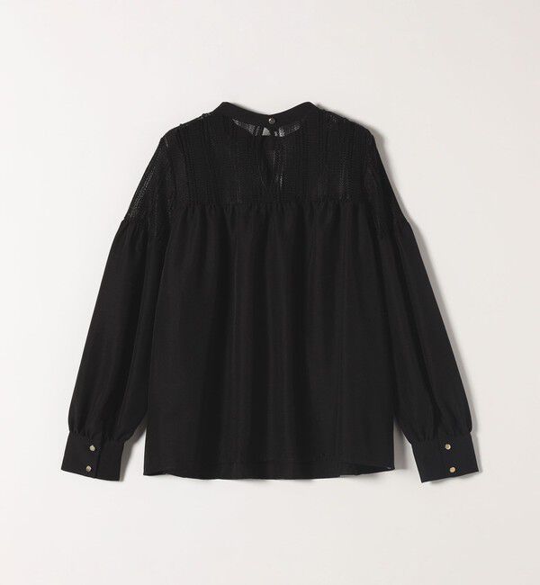 quaranciel「quaranciel:〈手洗い可能〉ラッセル レース フィブリル ブラウス」|シャツ・ブラウス|