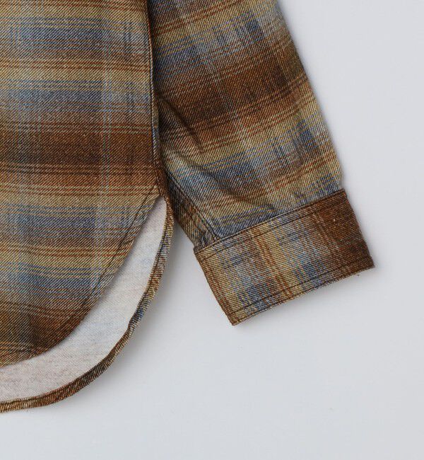 SHIPS「City Ambient Products: 〈洗濯機可能〉レギュラー プリント フランネル チェック シャツ」|シャツ・ブラウス|