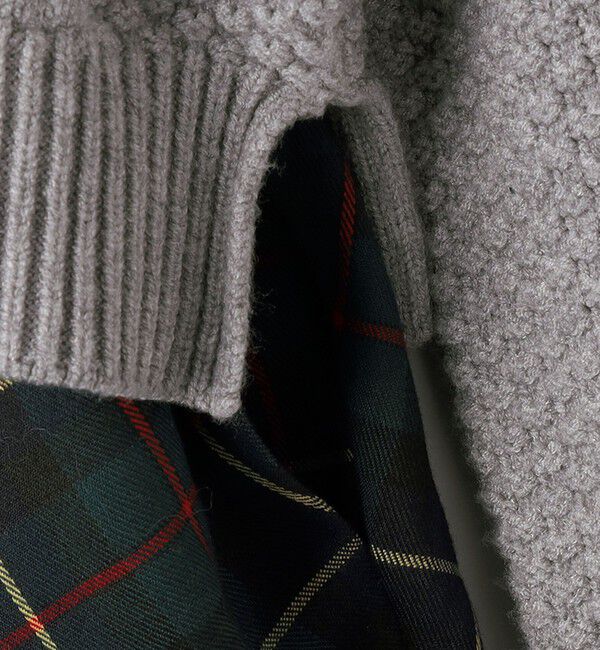 SHIPS KIDS「SHIPS KIDS:140～150cm /〈洗濯機可能〉ケーブルニット ドッキング ワンピース」|ワンピース|