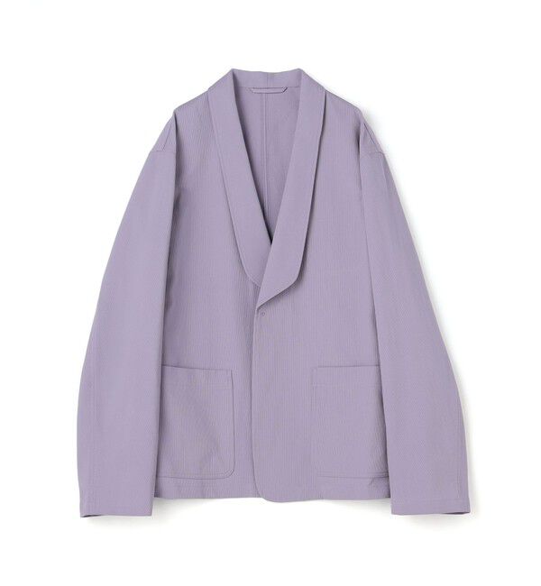 BACCA「コットンピケ ワークジャケット」|テーラードジャケット|73 ライトパープル