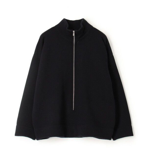 GALERIE VIE「バックパイル ハーフジッププルオーバー」|ニット・セーター|69 ネイビー