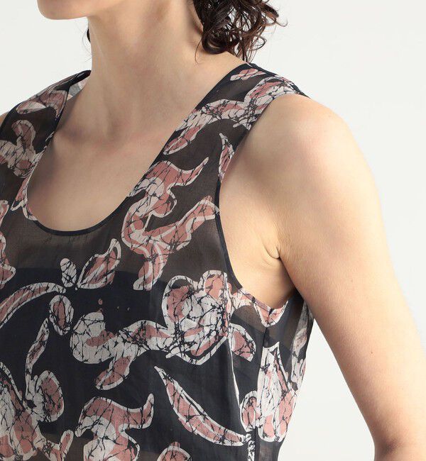 BACCA「バティックプリント コットンボイルブラウス」|シャツ・ブラウス|