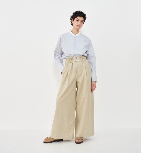 GALERIE VIE「ノンマーセラコットンギャバジン ワイドイージーパンツ」|その他|