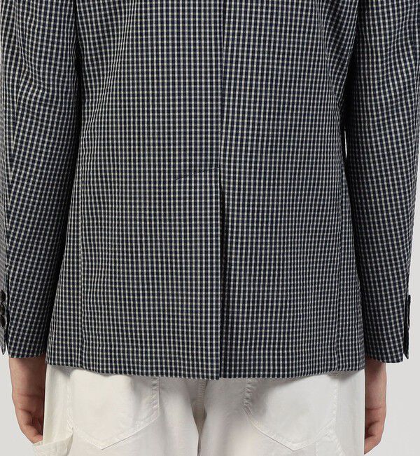 TOMORROWLAND MENS「ポリエステルウールサッカー シングルブレステッド2Bジャケット」|テーラードジャケット|