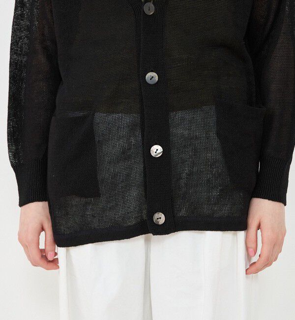 GALERIE VIE「リネンコード Ｖネックカーディガン」|ニット・セーター|
