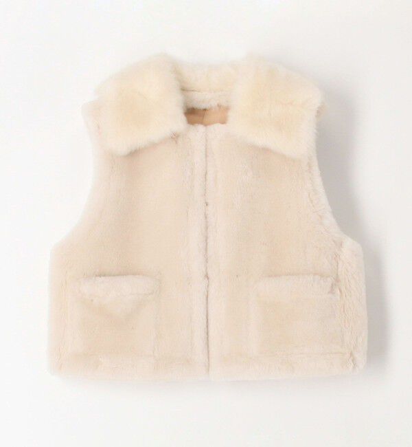 TOMORROWLAND collection「ナッパランムートン リムーバルカラージレ」|ダウンベスト・ベスト|