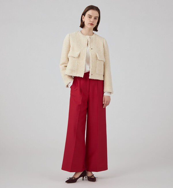 Ballsey「Giselle クルーネックジャケット」|ノーカラージャケット|