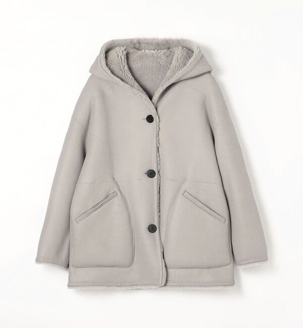 GALERIE VIE「セミカーリームートン フーデットコート」|その他|