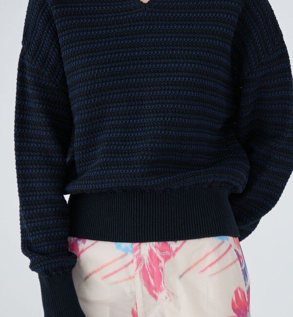 MACPHEE「ギマコットン キーネックプルオーバー」|ニット・セーター|