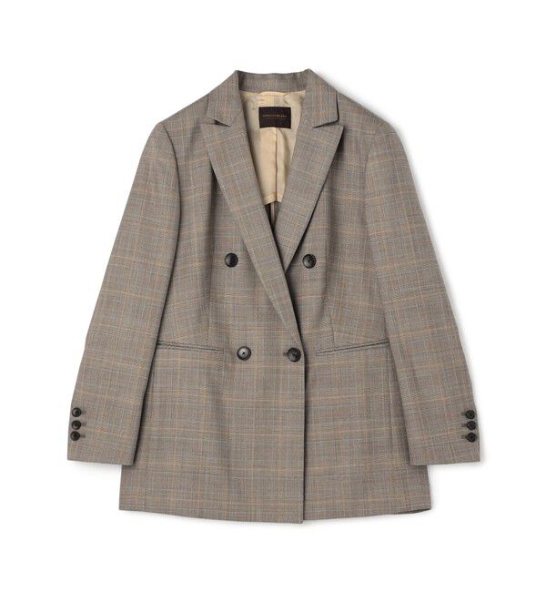 TOMORROWLAND collection「ブルーウィンドウ ダブルブレストジャケット」|テーラードジャケット|46 ブラウン系