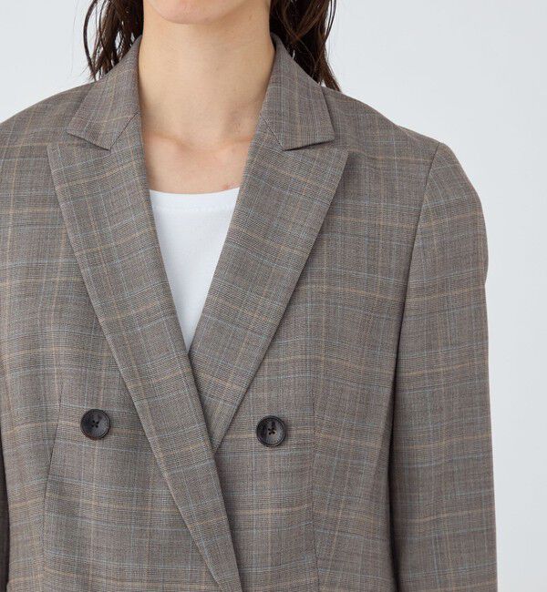 TOMORROWLAND collection「ブルーウィンドウ ダブルブレストジャケット」|テーラードジャケット|