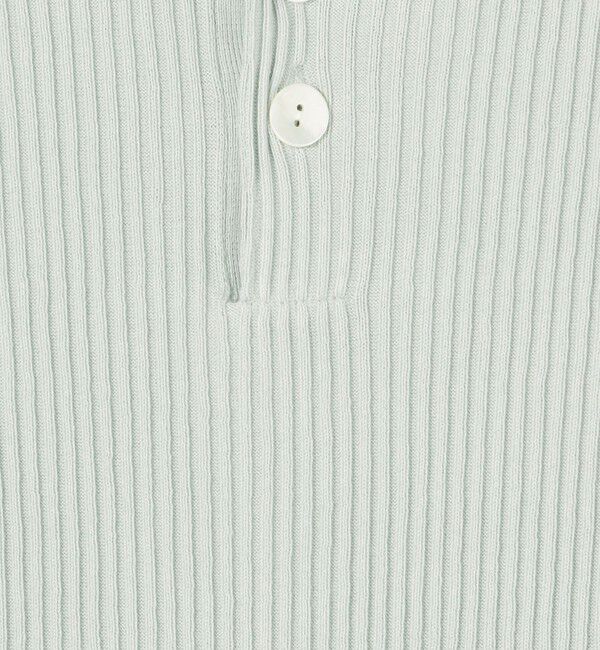 GALERIE VIE「ギザコットンリブ ポロカラープルオーバー」|ニット・セーター|