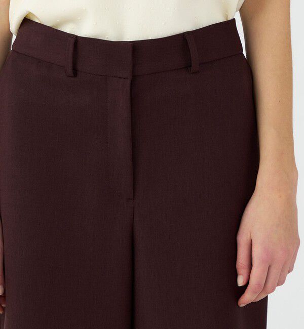 Ballsey「パウダリーストレッチツイル セミワイドパンツ」|その他|