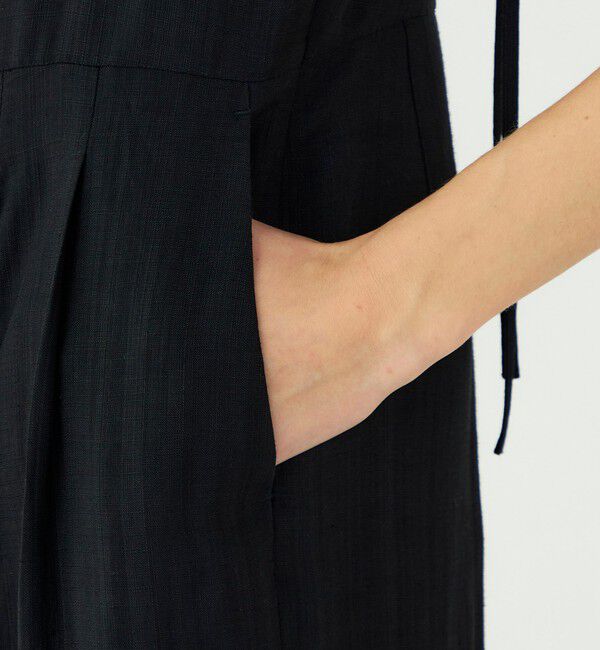 Ballsey「【WEB先行予約】レーヨンリネンブッチャー タイトフィットオールインワン」|オールインワン|