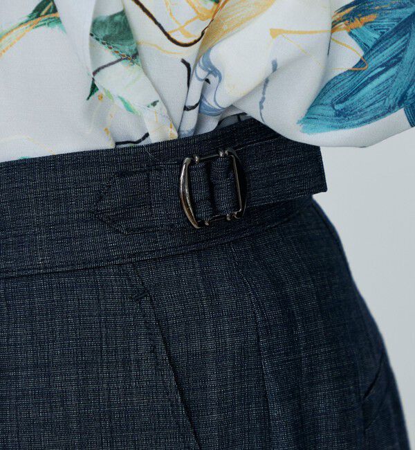 TOMORROWLAND collection「【WEB先行予約】コンフォートデニム タックワイドパンツ」|その他|