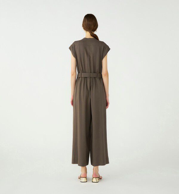 Ballsey「【WEB先行予約】セルロースツイル スタンドカラーオールインワン」|オールインワン|