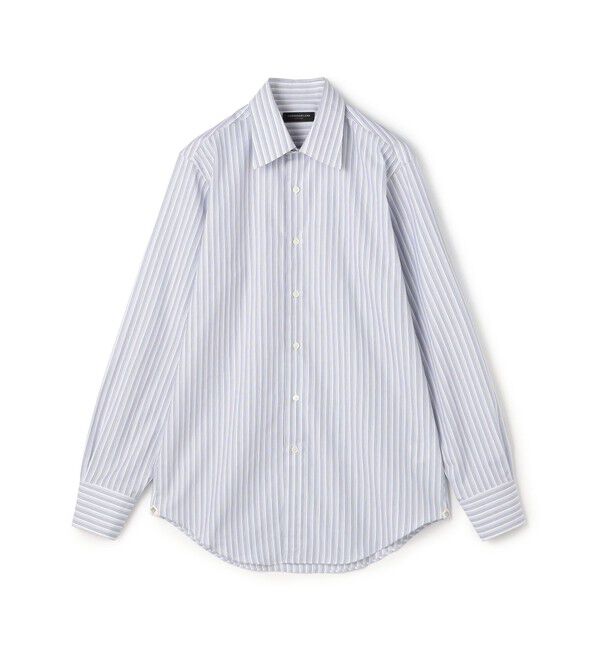 TOMORROWLAND MENS「120/2スーピマコットンブロード マルチストライプ レギュラーカラー ドレスシャツ」|シャツ・ブラウス|64 ブルー系