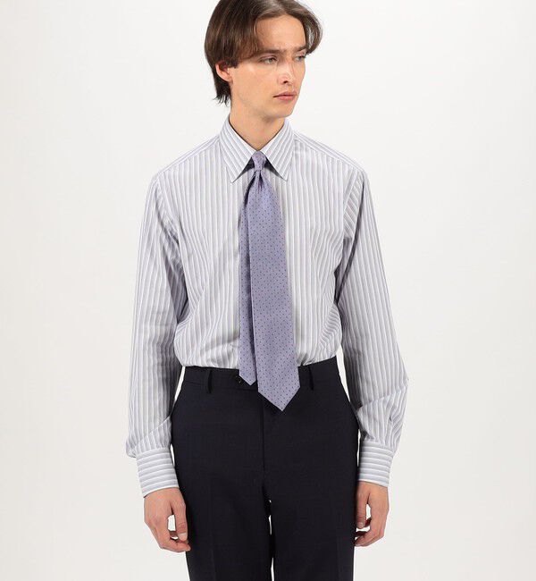 TOMORROWLAND MENS「120/2スーピマコットンブロード マルチストライプ レギュラーカラー ドレスシャツ」|シャツ・ブラウス|