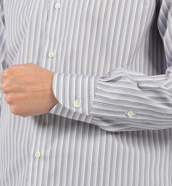 TOMORROWLAND MENS「120/2スーピマコットンブロード マルチストライプ レギュラーカラー ドレスシャツ」|シャツ・ブラウス|