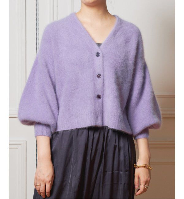 IENA LA BOUCLE「IENA LA BOUCLE ファーニットカーディガン」|カーディガン|