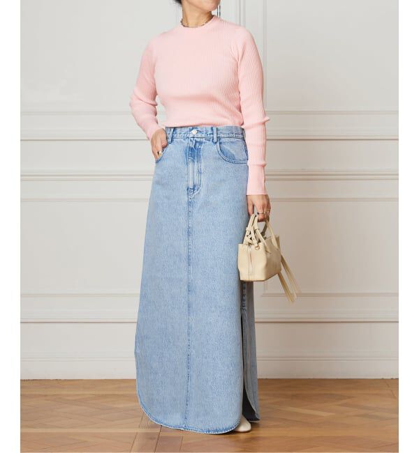 IENA LA BOUCLE「IENA LA BOUCLE コットンシルクRIBプルオーバー」|ニット・セーター|