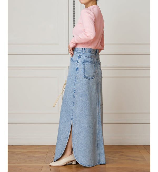 IENA LA BOUCLE「IENA LA BOUCLE コットンシルクRIBプルオーバー」|ニット・セーター|