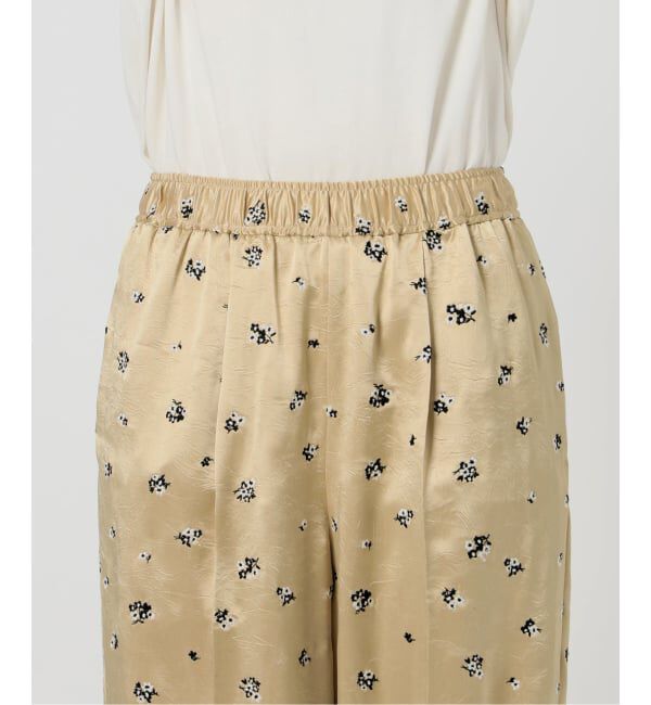 SLOBE IENA「flower刺繍サテンイージーパンツ」|その他|