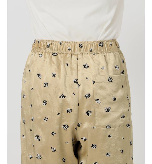 SLOBE IENA「flower刺繍サテンイージーパンツ」|その他|