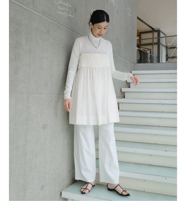 IENA「《予約》Maison IENA 別注 Nell/ネル フリルキャミソール 261-30275」|シャツ・ブラウス|